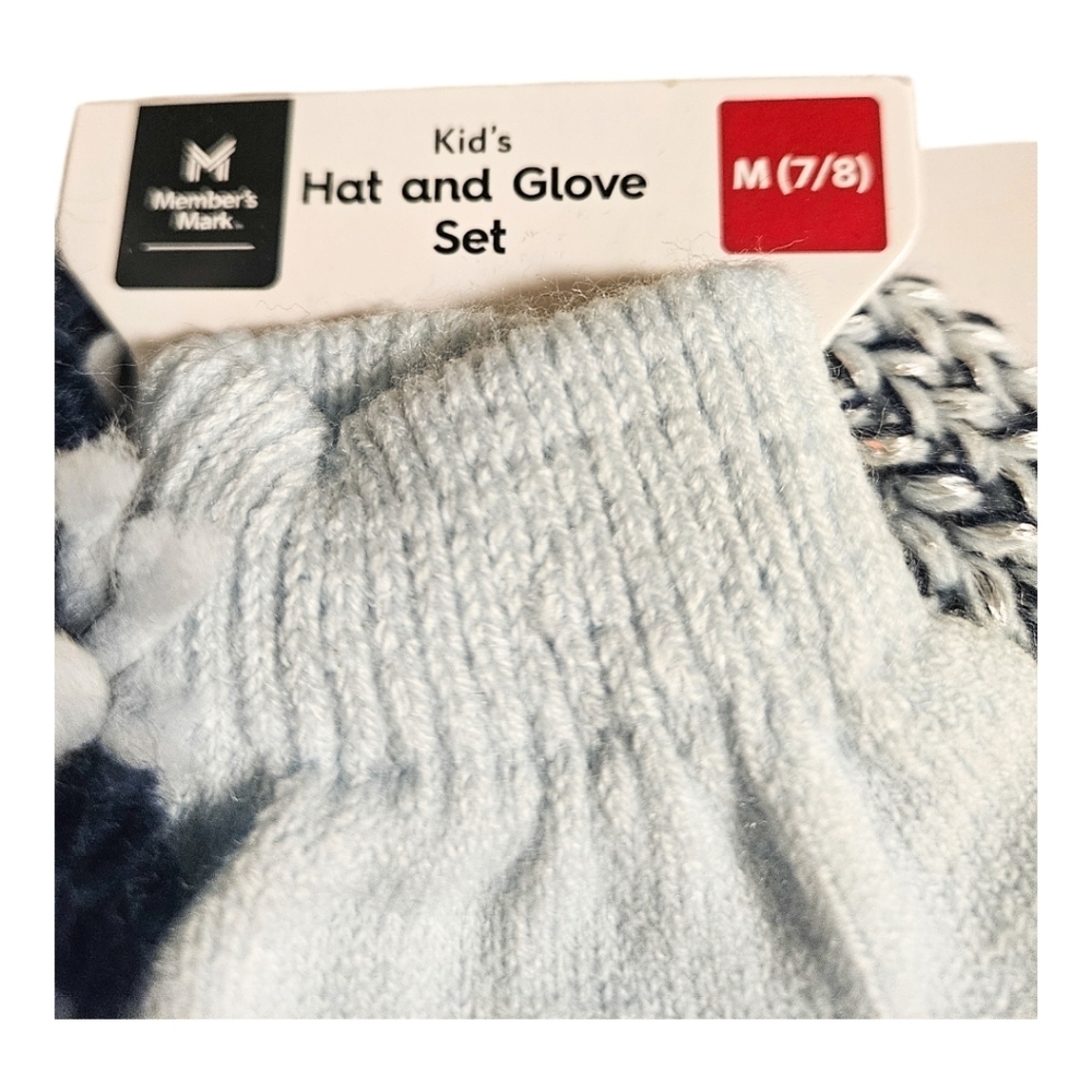 Girls Member Mark's Texting Tips Warming Gloves and Hat - Picture 2 of 4